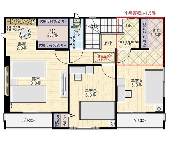 premake 2階間取り