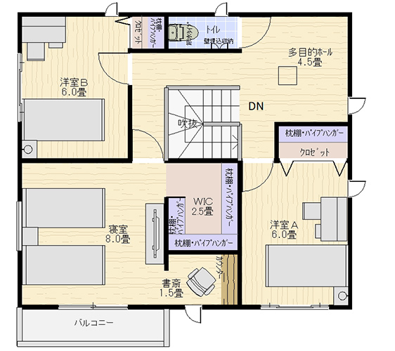 MUQNEX Smart 2階間取り